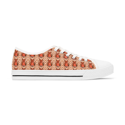 Stylish Women’s Low Top Sneakers with Unique Pattern – Perfect for Casual Outings and Special Occasions