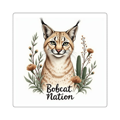 Bobcat Nation Square Stickers