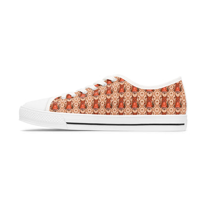 Stylish Women’s Low Top Sneakers with Unique Pattern – Perfect for Casual Outings and Special Occasions