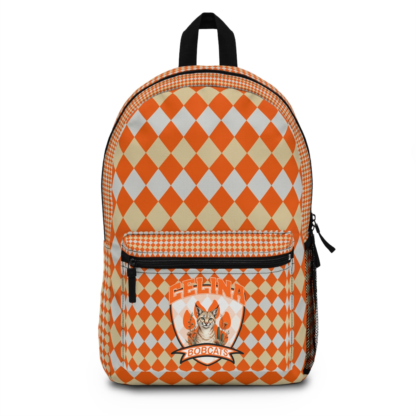 Celina Orange Diamond Design