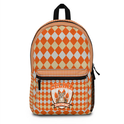 Celina Orange Diamond Design